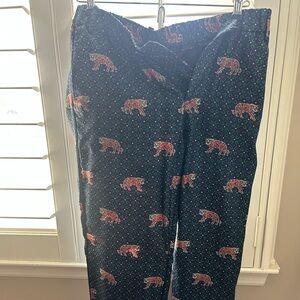 J.Crew Silk Easy Pants Tiger Print